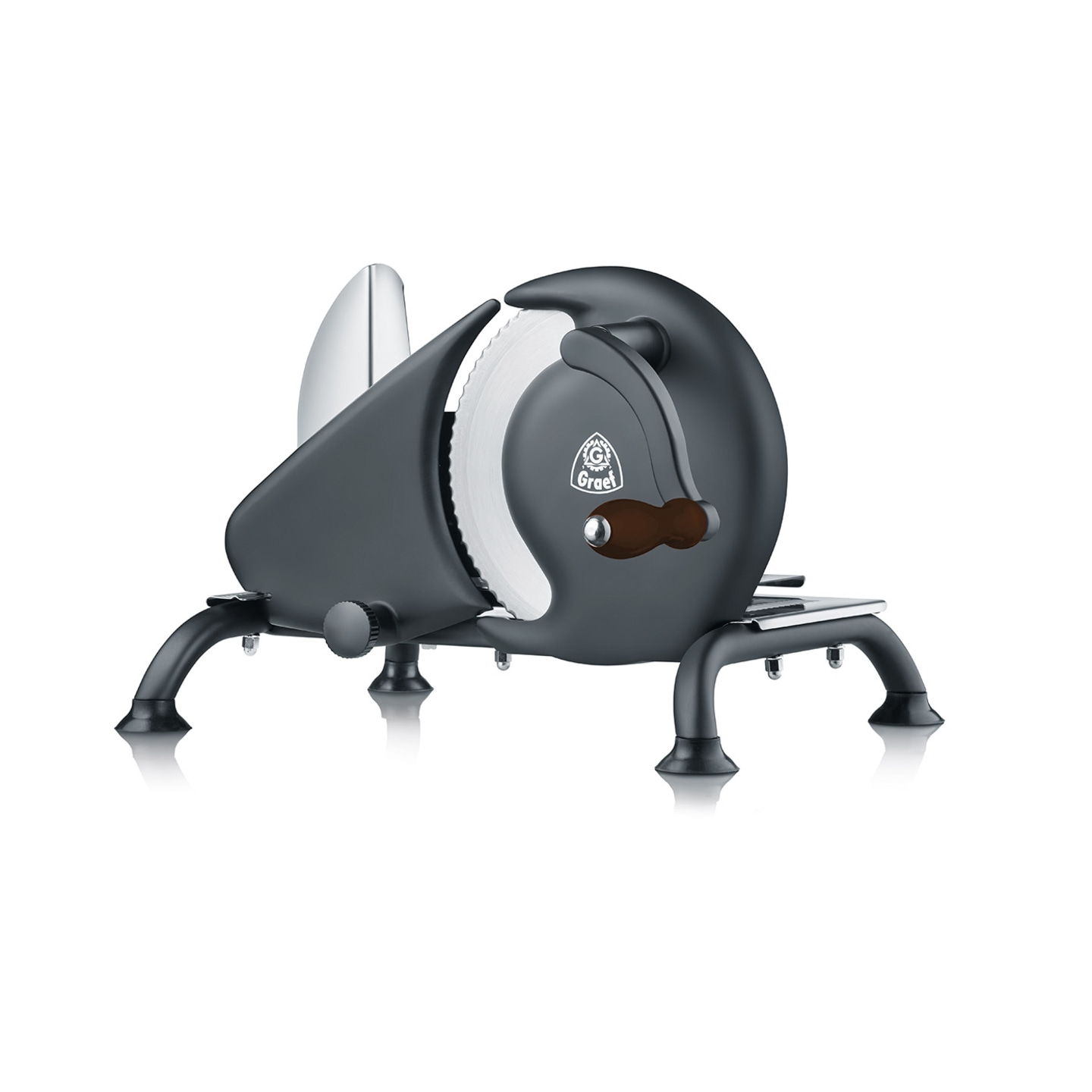 Trancheuse universelle Manuale H92, noir-mat Avec couteau dentelé