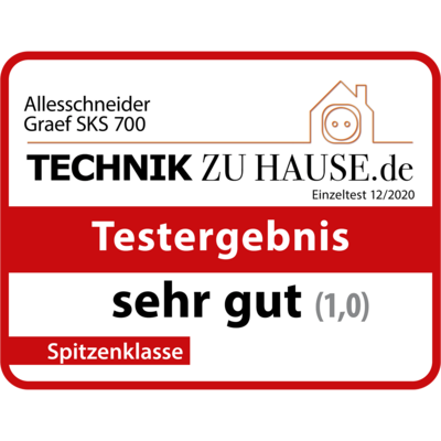 Allesschneider Graef SKS 700, Technik zu Hause, Test result very good (1.0), top class.