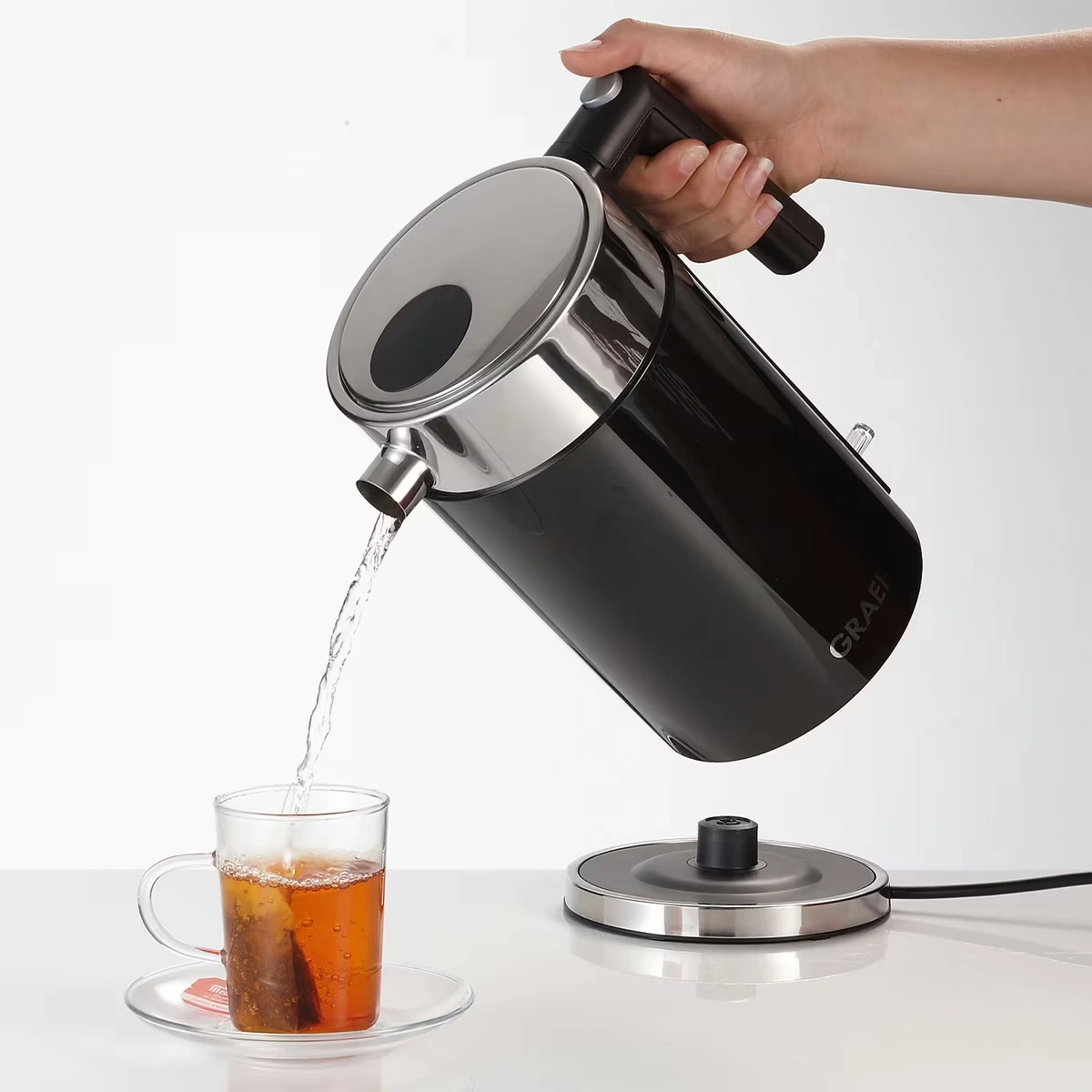 Edelstahl Wasserkocher WK62 1,5 Liter