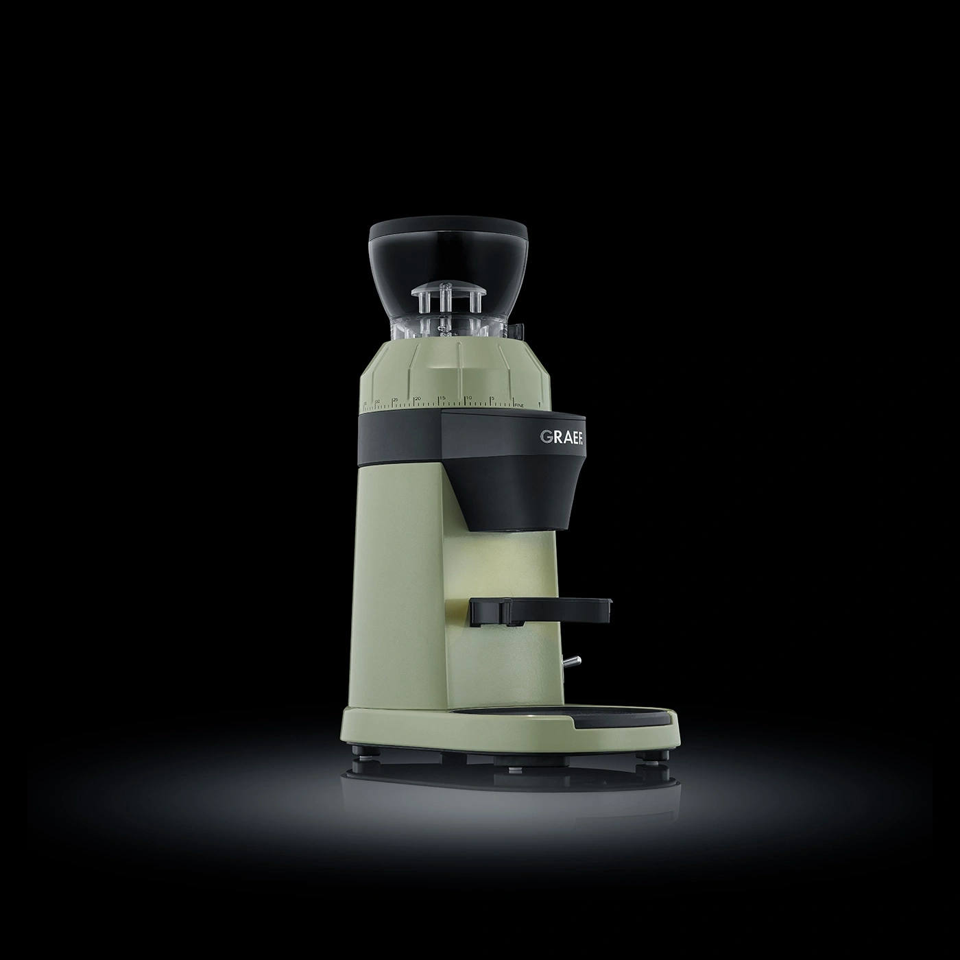 Kaffeemühle, grün, GRAEF, professionell, elektrisch, Kaffeebohnen, Mahlwerk, Küche, Gerät, modern