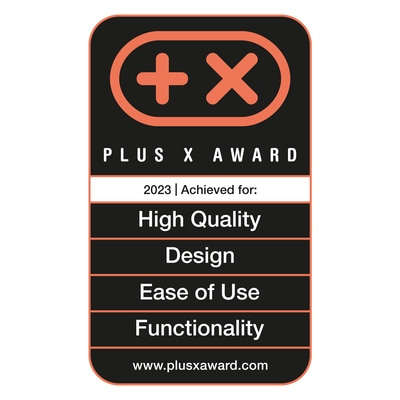 Plus X Award 2023 pour la haute qualité, le design, la facilité d'utilisation et la fonctionnalité