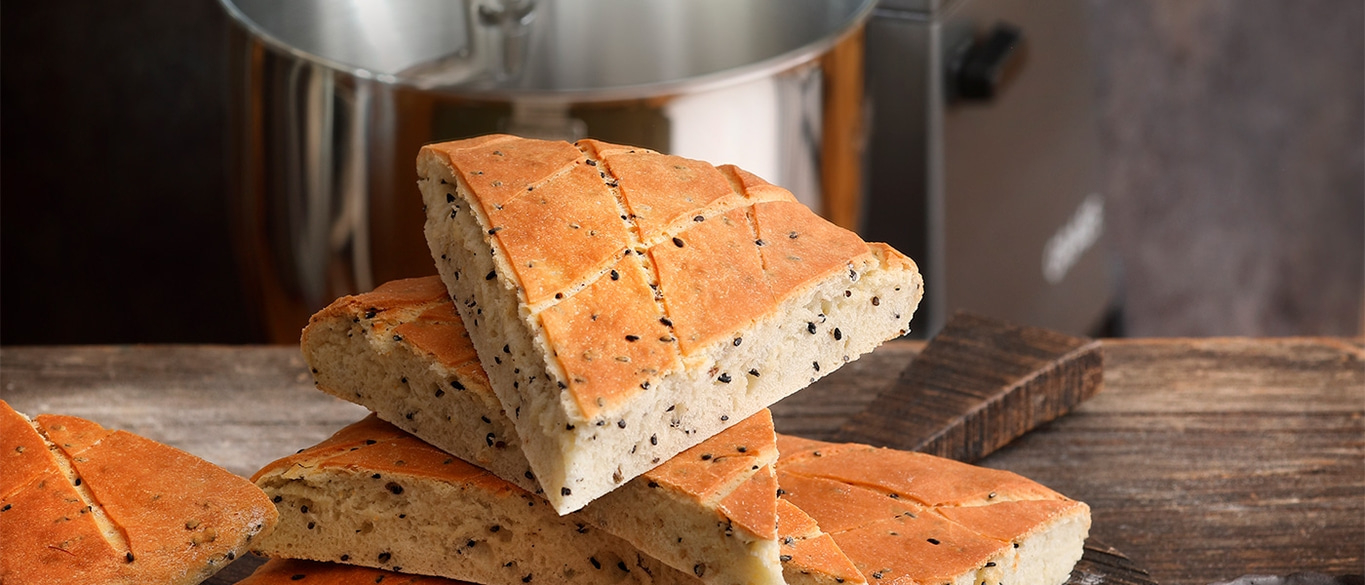 Fladenbrot backen