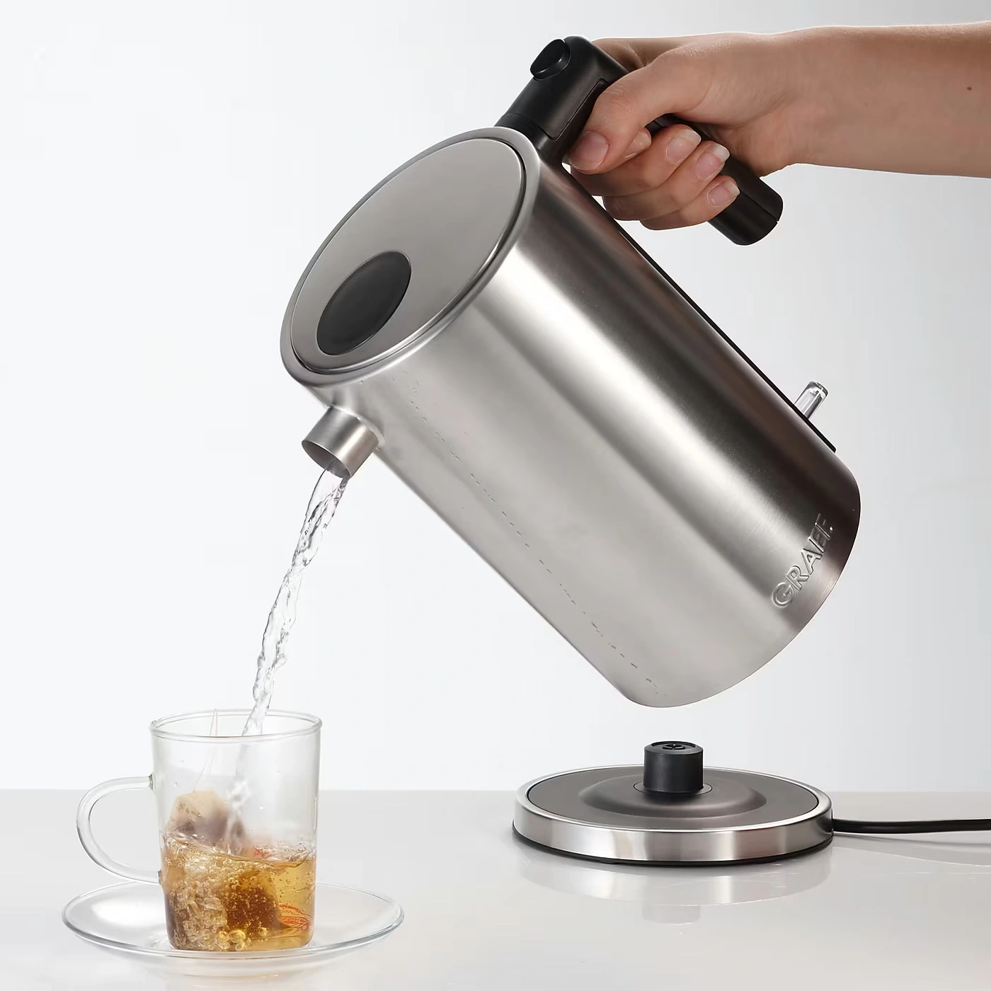 Edelstahl Wasserkocher WK600 1,5 Liter, einwandig