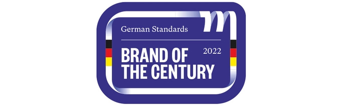Brand of the Century 2022 award from German Standards.