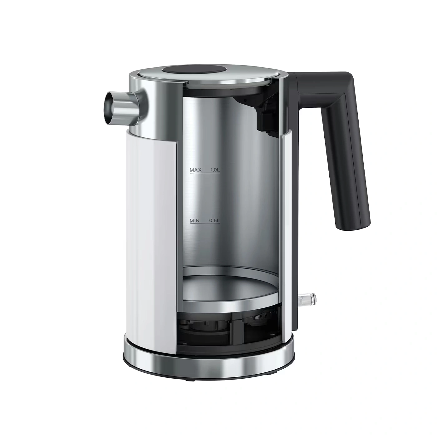 Edelstahl Wasserkocher WK401 1,0 Liter, klein & kompakt