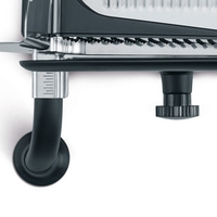 Allesschneider Manuale H92 Set, schwarz-matt inkl. Holzpapierfaser-Schneidbrett