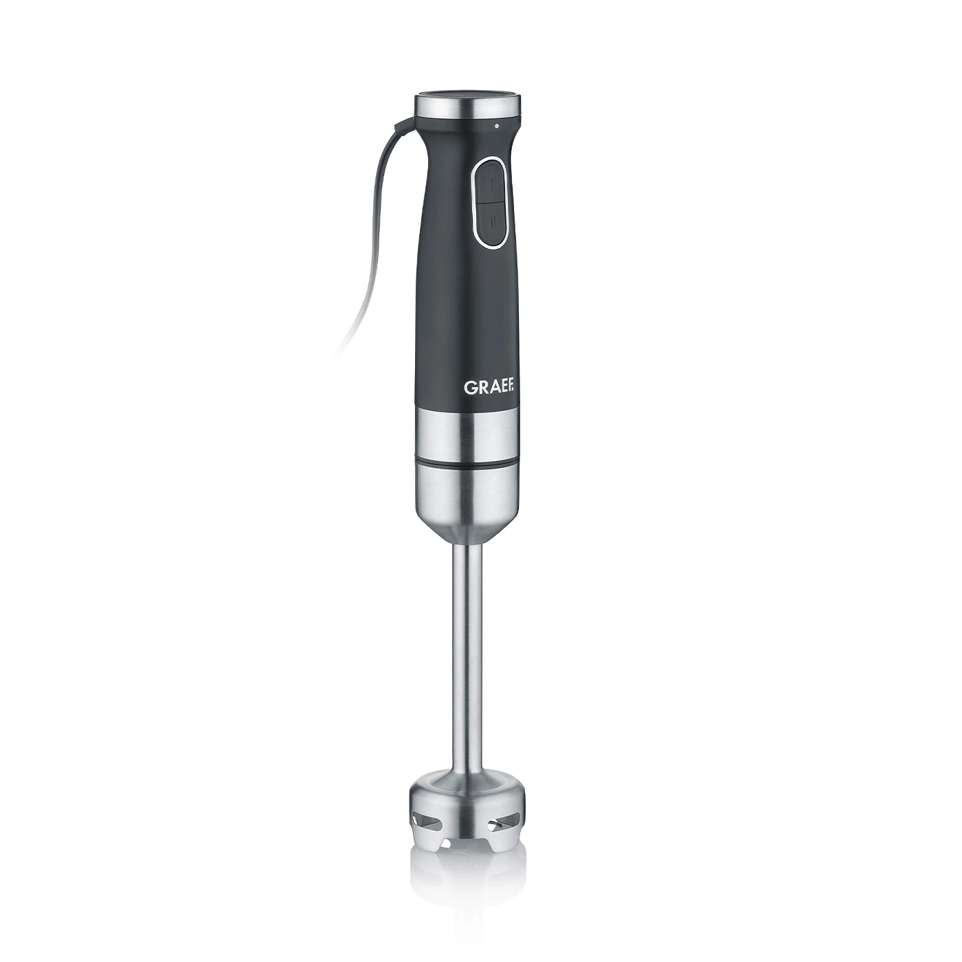 Graef Stabmixer, schwarz, Edelstahl, Küchengerät, Mixen, Pürieren, Kochen, Lebensmittel