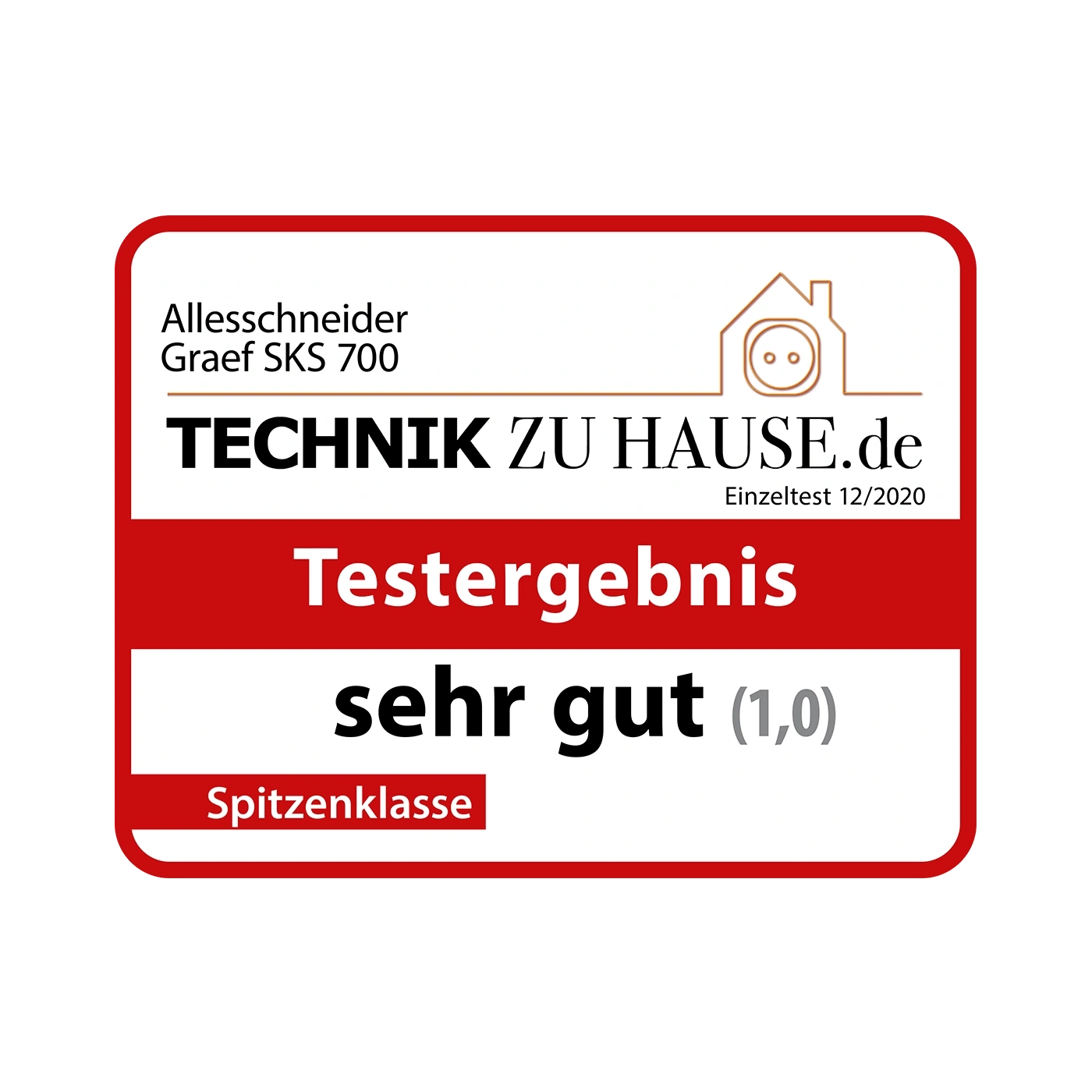 Allesschneider Graef SKS 700, Testergebnis sehr gut (1,0), Spitzenklasse, Technik zu Hause