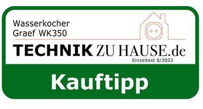 Wasserkocher Graef WK350 Technik zu Hause.de Einzeltest 6/2022 KaufTipp