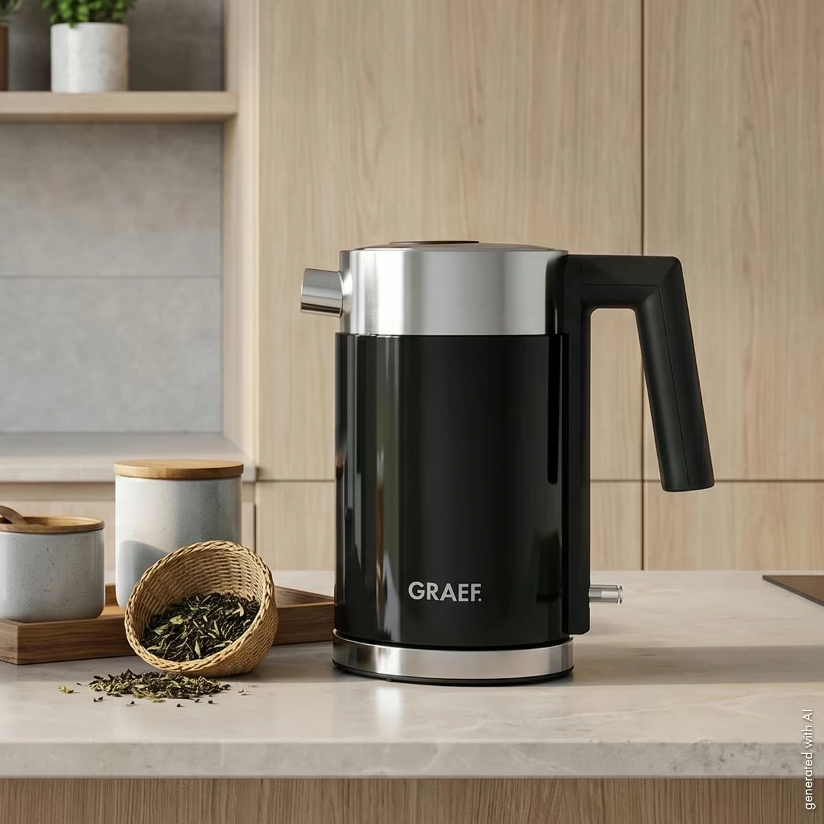 Bouilloire électrique en acier inoxydable WK402 1,0 litres, petite et compacte