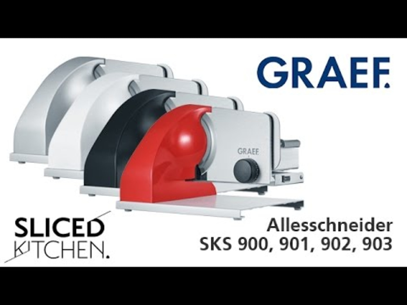 Graef Allesschneider SKS 900, 901, 902, 903. Küchenmaschine, Sliced Kitchen.