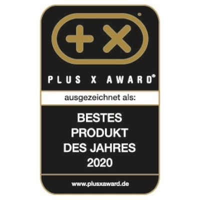 Plus X Award, bestes Produkt des Jahres 2020, ausgezeichnet