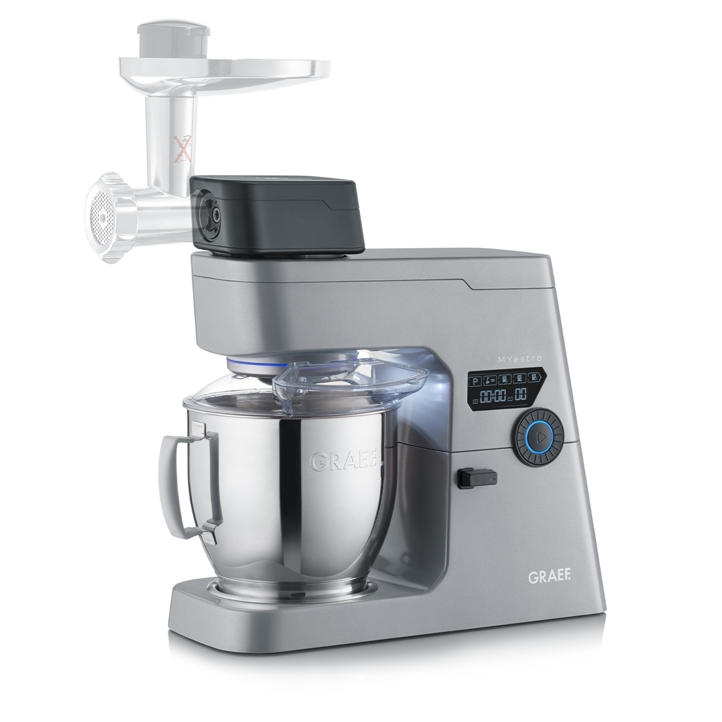 Stand mixer MYestro, Silver More power. More quantity. More GRAEF.