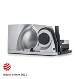 Foldable slicer MYtiny, silver Brilliantly small, brilliantly simple!