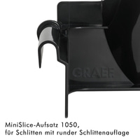 MiniSlice-Aufsatz 1050, runde Schlittenauflage Hauchzartes Tuning für deinen Allesschneider