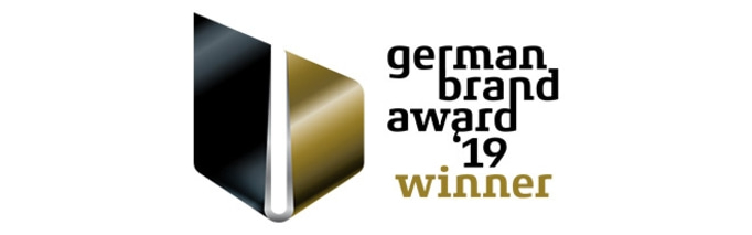 German Brand Award 2019 Gewinner Logo, schwarz und goldfarben