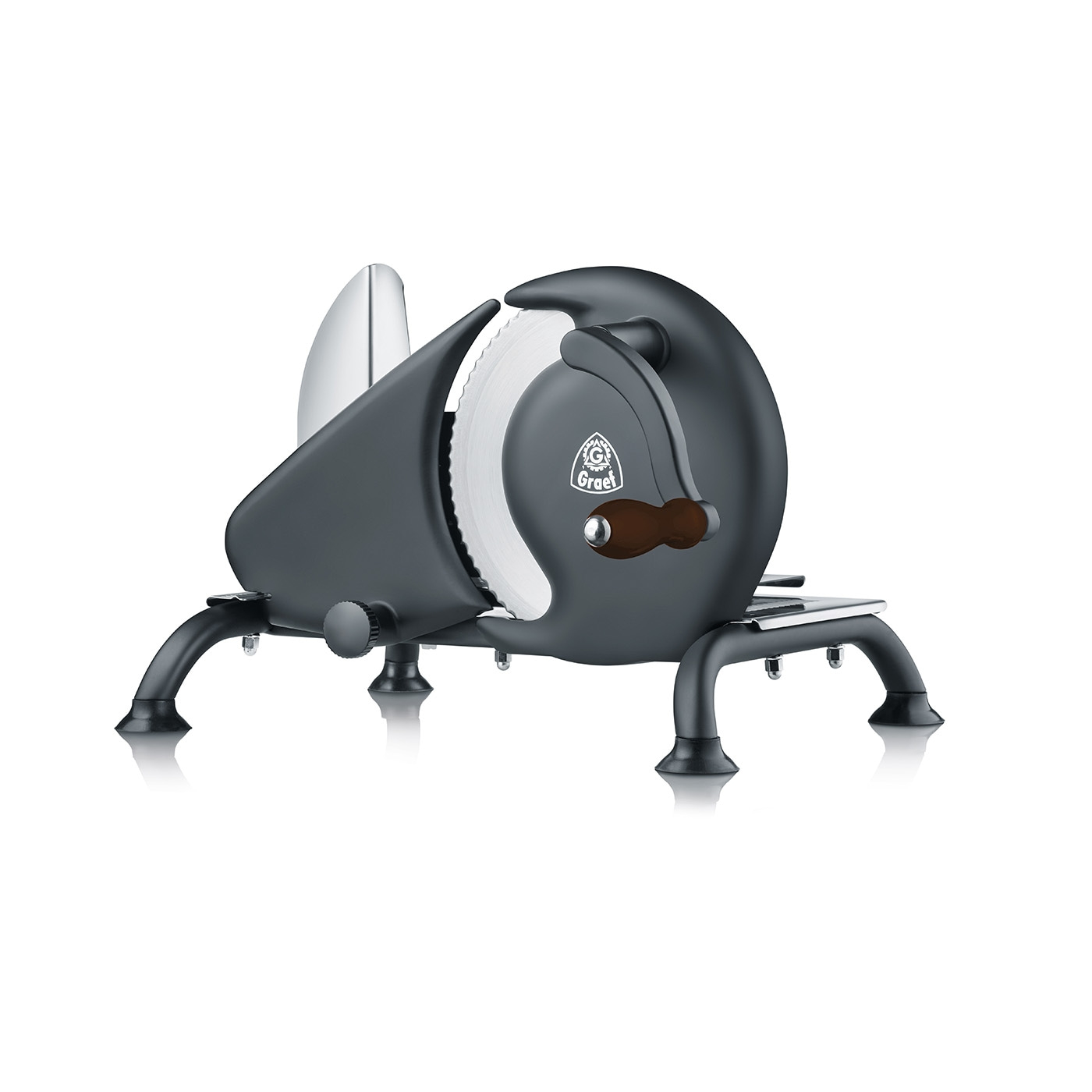 Trancheuse universelle Manuale H92, noir-mat Avec couteau dentelé