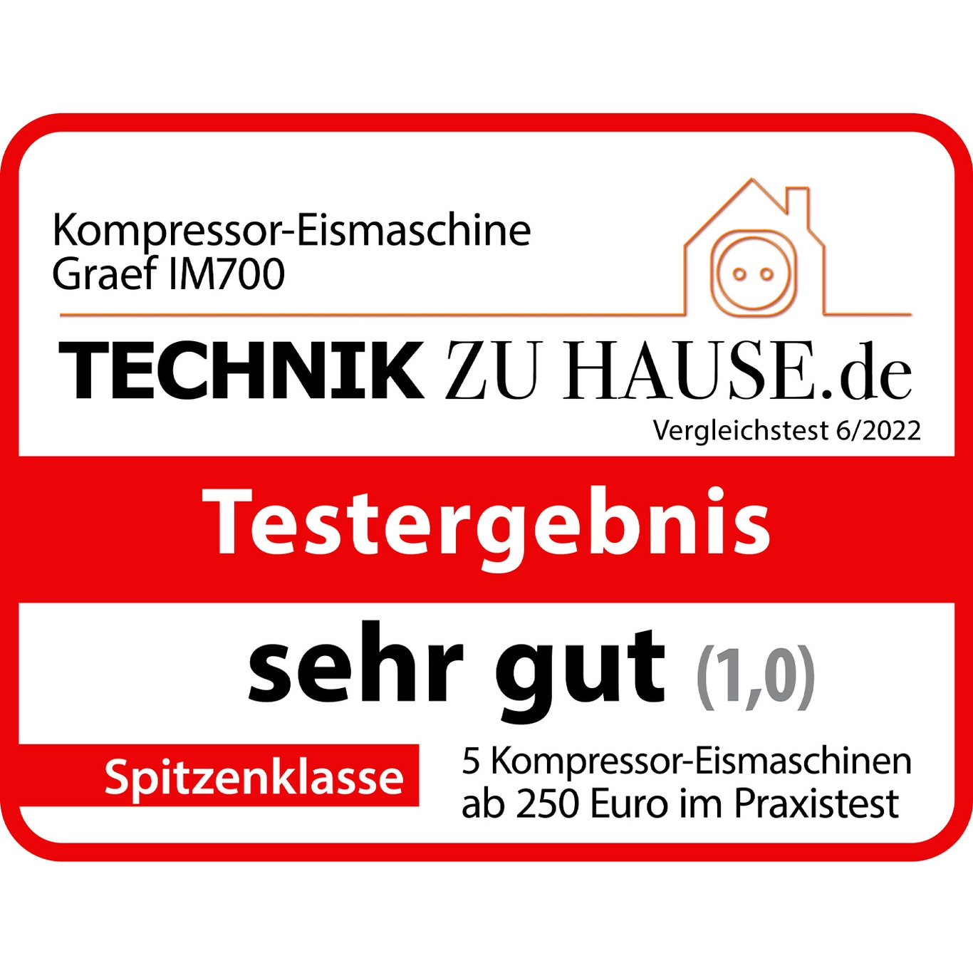 Eismaschine Test Ergebnis: sehr gut (1,0) von Technik zu Hause