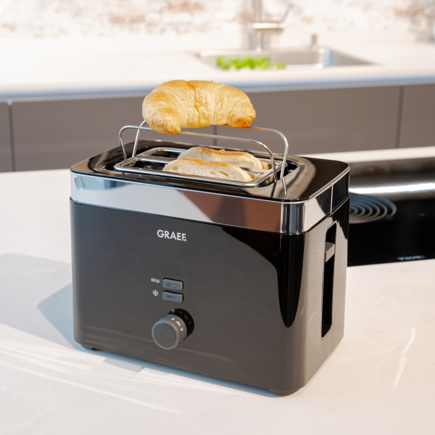 Toaster TO62 kompakt, für 2 Scheiben Toast