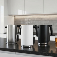 Edelstahl Wasserkocher WK902 1,2 Liter, mit Temperatureinstellung
